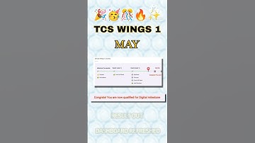 TCS WINGS 1 MAY RESULT 🎉🥳🎊 DASHBOARD REFRESHED 2025 🔥 CONGRATULATIONS 👏🏼