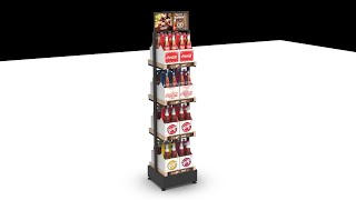 Dq3332 - Craft Soda Wooden Rack Animation