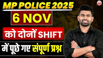 MPPOLICE 2025 | 6 NOV दोनों Shift के सभी Questions | 100% सही और सटीक Analysis 🔥| new atulya academy