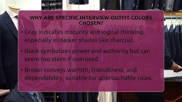 Why Are Specific Interview Outfit Colors Chosen? - The Sharp Dressed Gent