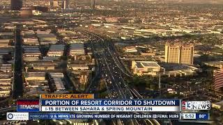 Traffic Alert: I-15 Southbound closed between Sahara and Spring Mountain