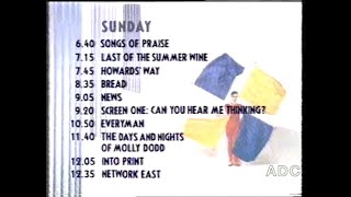 BBC1 announcer Roger Maude 29th September 1990