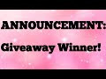 Giveaway Winner Announcement ll South African Youtuber