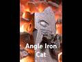 Scrap Angle Iron Cat Figurine   #blacksmith #metalworking  #sculpture #figurines thumbnail