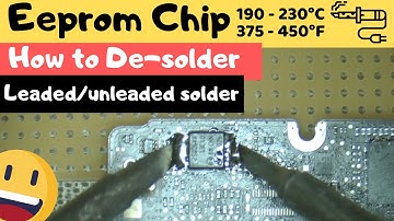 Eeprom Component Replacement Tutorial - How To Solder And 8 Pin Eeprom Component