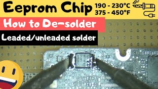 Eeprom Component Replacement Tutorial - How To Solder And 8 Pin Eeprom Component