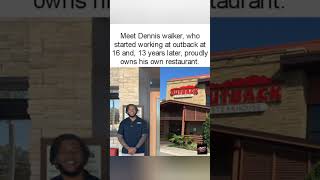 Dennis Walker started at Outback at 16 and now owns his own restaurant. 🥩✨#success #entrepreneur