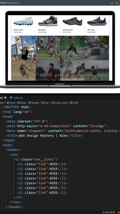Design a Nike Shoes E-Commerce Website Using HTML and CSS # ...