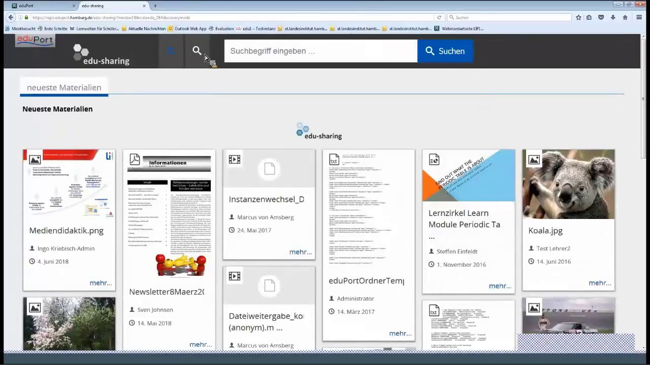 eduPort Dateisuche