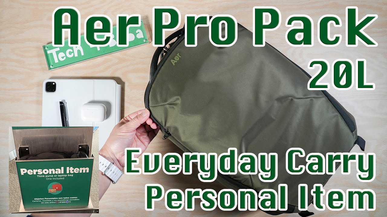 Aer Pro Pack 20L Olive | High-quality Airline “Personal Item” and