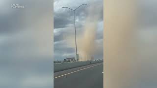 Dust devil swirls in New Mexico