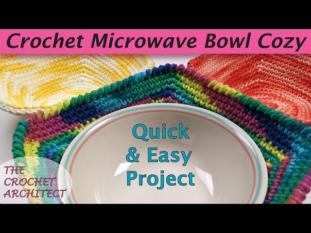 15 Minute Easy Crochet Bowl Cozy Free Pattern - Winding Road Crochet