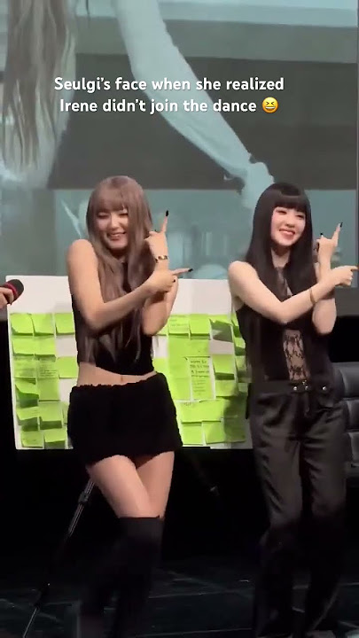 Irene just laughing it off hahaha #kpop #seulrene #aseul #tilt #redvelvet #irene #seulgi