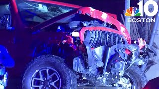 Wires down, power outages repored after Malden crash