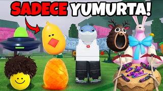 SADECE YUMURTA KULLANARAK 99 GECE GEÇİRMEK!! - Roblox Ormanda 99 Gece