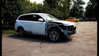 Mitsubishi Outlander 2016 за 3700$. Авто из США.  Выгрузка в Украине. Обзор повреждений