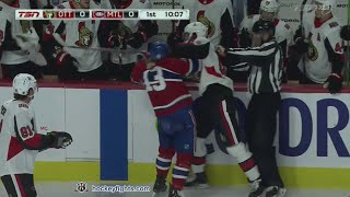 Scott Sabourin vs Max Domi Sep 28, 2019