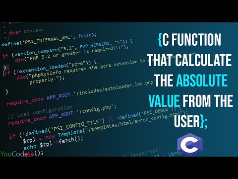 How to make a function to get the absolute value in C language