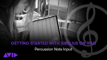 Sibelius for Mobile on iPad: Percussion Note Input