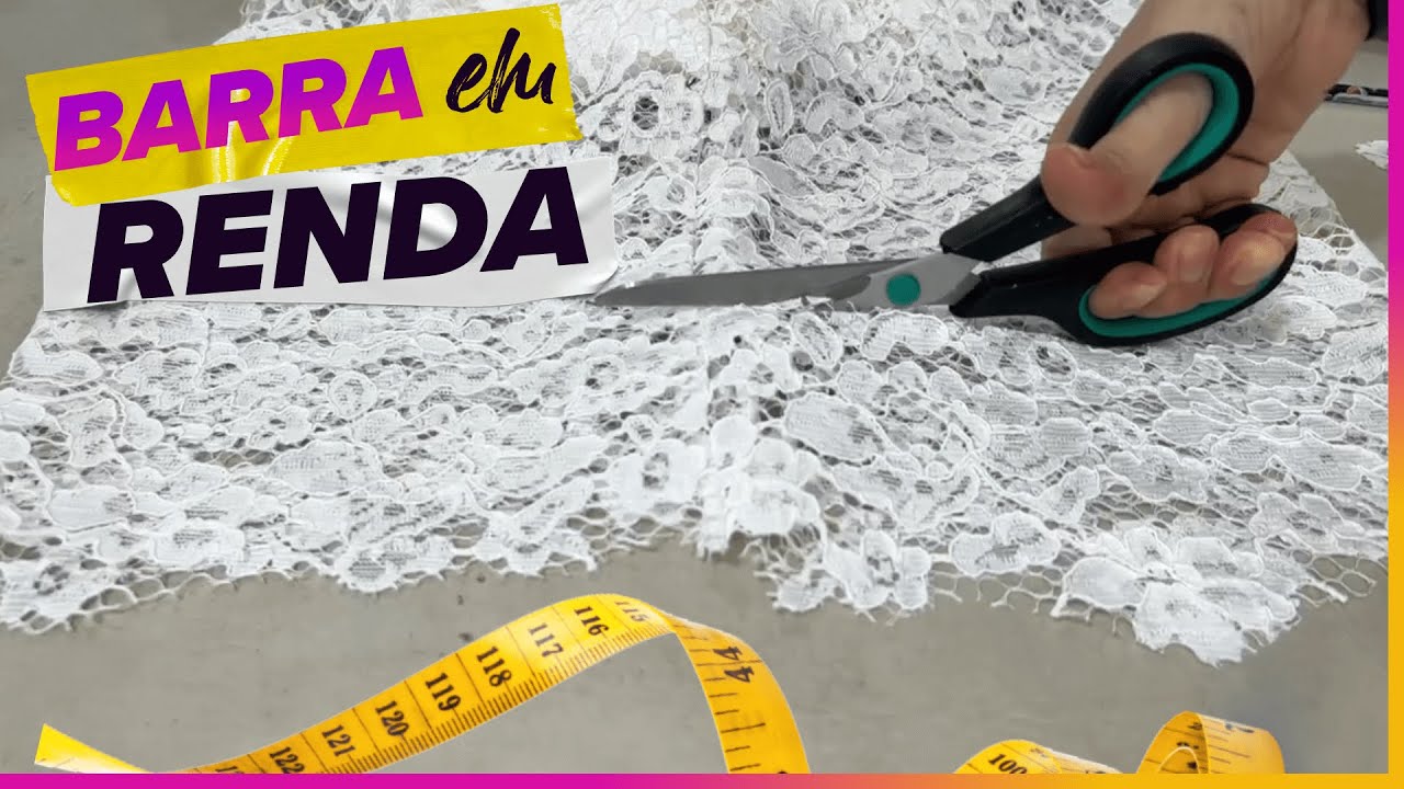 BARRA EM VESTIDO DE RENDA (PASSO A PASSO)