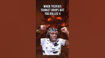 when your BIS trinket drops but you roll a 4 in raid #worldofwarcraft #wow