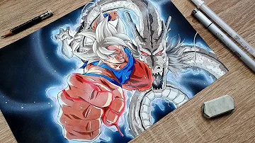 رسم speed drawing goku ultra