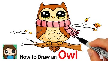How to Draw an Owl for Fall Easy