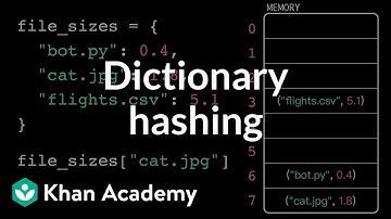 Dictionary hashing | Intro to CS - Python | Khan Academy