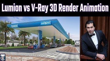 Lumion 3D Filling Station Walkthrough || Lumion Exterior & Landscape Design