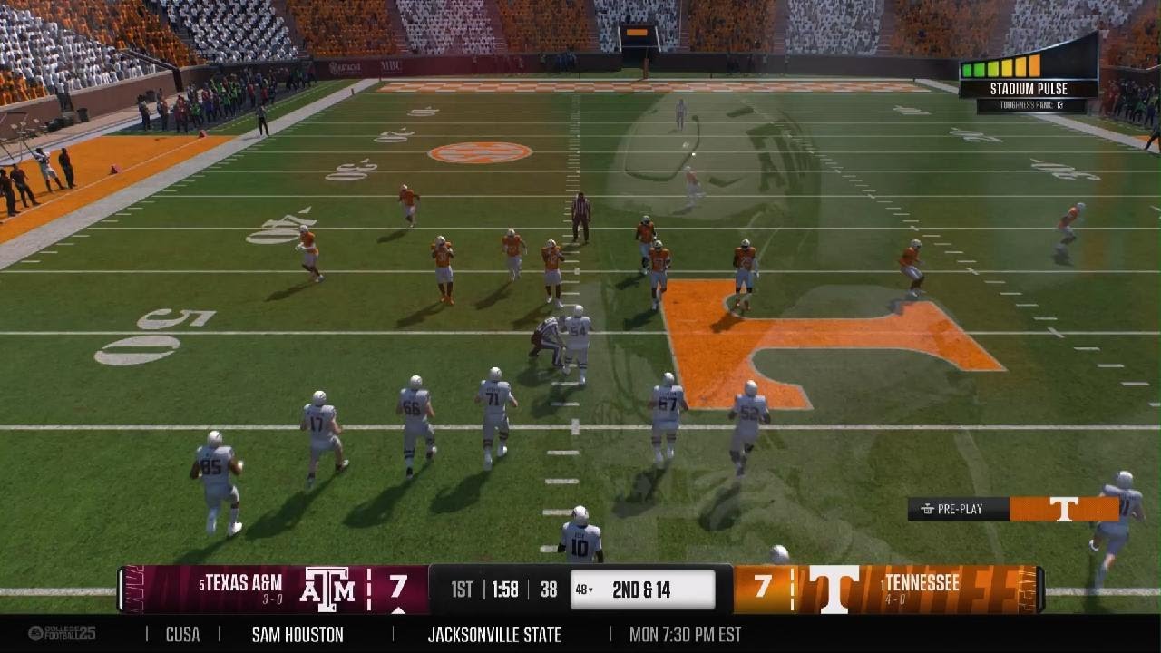 College Football 25 Week 5 Tennessee Volunteers VS Texas A&m