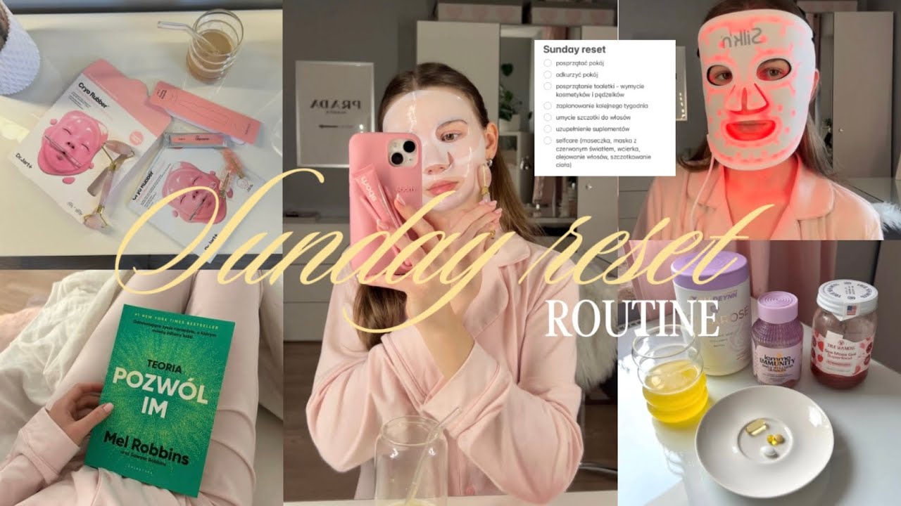 SUNDAY RESET ROUTINE | sprzątanie pokoju, organizacja, selfcare 🧖‍♀️