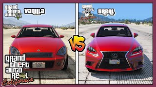 GTA 5 Real Life Sedans Vehicles Transformation With 5Real Mods Pack