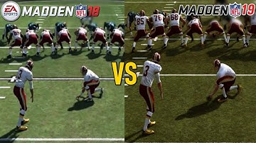 Madden NFL 19 vs Madden NFL 18 Graphics Comparison (PS4)