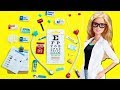 20 DIY Miniature Barbie Doll Doctor Set - Medical Accessories - simplekidscrafts