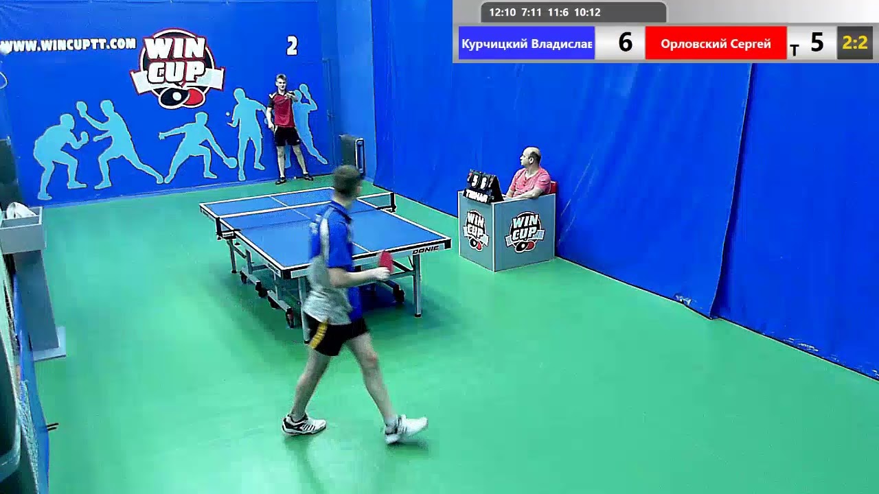 Курчицкий Владислав 3 - 2 Орловский Сергей 30.05.19 Зал № 2 Турнир ...