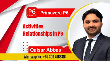 How to Link Activities in Primavera I How to Make Relationships in P6 #primavera #primaverap6