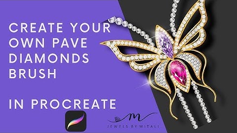 How to Make a Pave Diamonds Brush on Procreate?