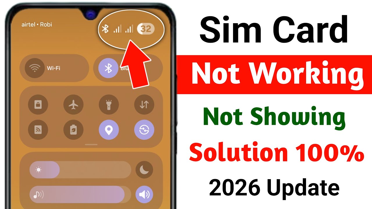 Sim Card Problem Sim Card Problem Sim Card Not Working 2026 || No Sim Card Problem || Sim Card Not ...