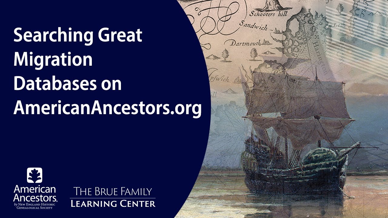 Searching Great Migration Databases on AmericanAncestors.org - YouTube