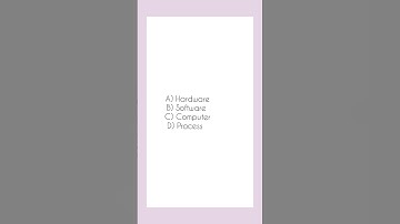 MCQS shorts quiz | All the devices (mechanical & electronic) that make up the computer are called ?