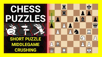 Chess Puzzles to Practice. Themes: Short puzzle, Middlegame, Crushing. Learn Chess