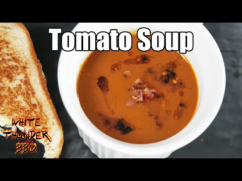 the BEST homemade Tomato Soup | Smoke Roasted Tomato Soup Recipe