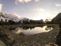 Indahanya Danau Kulikalon di pegunungan Fann di Tajikistan...