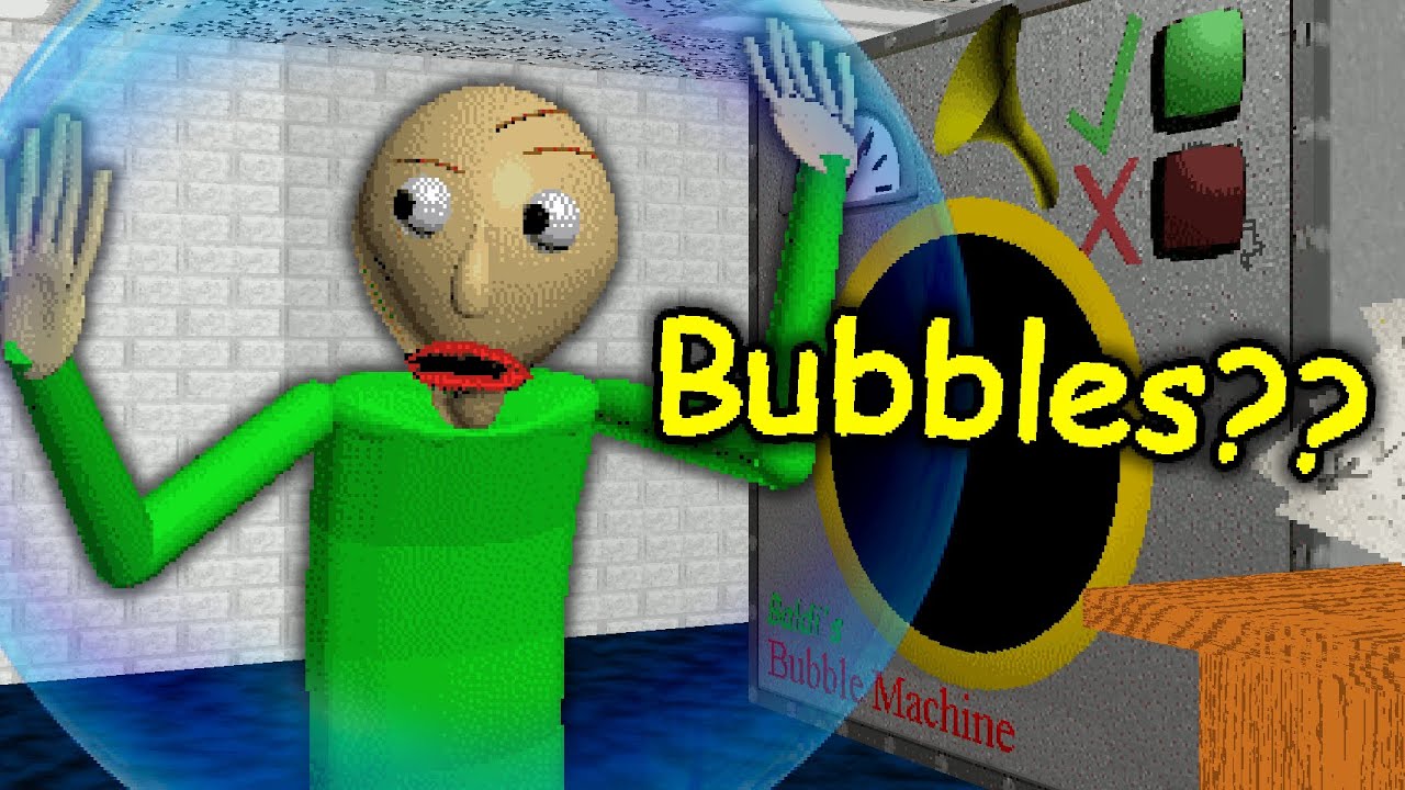 Балди любит пузыри?? | Baldi's Basics MOD