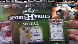 AMAZING HOT CASE 🔥 2024 Leaf Metal Sports Heroes Multi Sport 20 Box Case Break #1