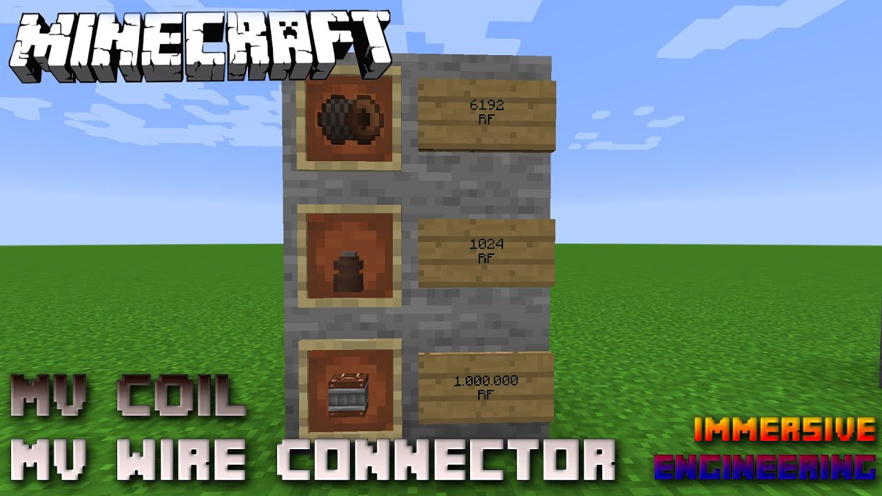 MV Capatacitor MV Wire Connector MV Wire Coil 🔧 Immersive Engineering Tutorial 1.15 🔧 Deutsch
