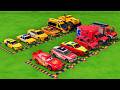 POLICE COLORFULL - TRANSPORTING POLICE CARS, AMBULANCE VEHICLES, FIRE TRUCK WITH TRUCK - FS22 #747
