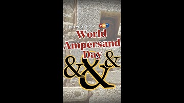 The fascinating history of the ampersand