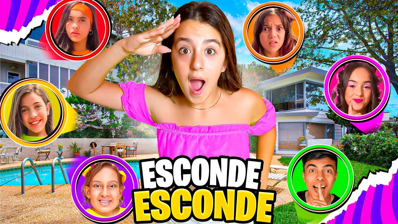 ESCONDE ESCONDE COM IRMÃS PINA, JÉSSICA SOUSA, BELINHA, ESTEVÃO E GABRIEL - MARCELA JARDIM