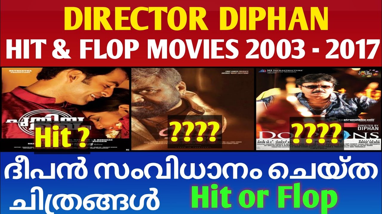 ദീപൻ സംവിധാനം ചെയ്‌ത ചിത്രങ്ങൾ || Diphan Hit and Flop Movies || Cinema Talks By Mr&Mrs